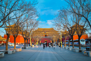 Wumen (Meridian Gate) of the Forbidden City in Beijing, China