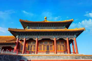 Fototapeta premium Wumen (Meridian Gate) of the Forbidden City in Beijing, China