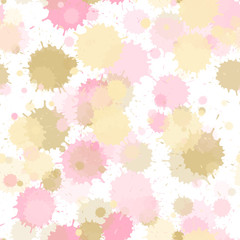 Graffiti spray transparent stains vector seamless wallpaper pattern. 