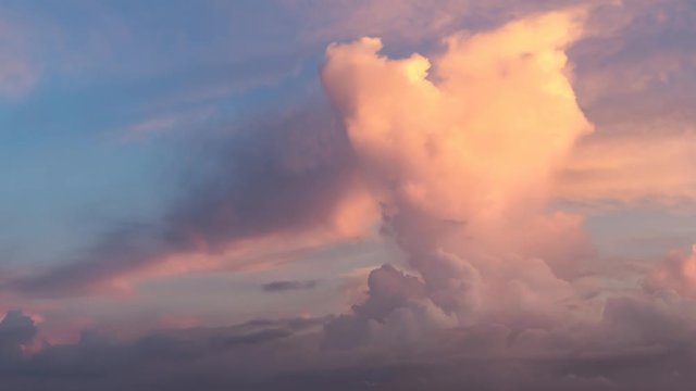 Cinemagraph Continuous Loop. Still Image Cloud Animation. View of a Dramatic Cloudscape during a vibrant and colorful sunrise or sunset. Nature Background