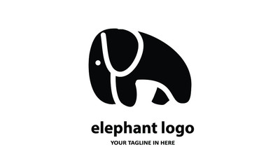 he concept of modern Sderhana elephant logo design is easy to remember	
