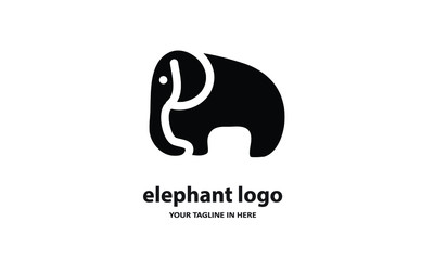 he concept of modern Sderhana elephant logo design is easy to remember	