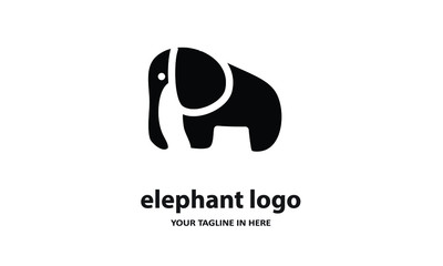 he concept of modern Sderhana elephant logo design is easy to remember	