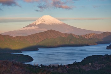 Fototapeta premium View of Mount Fuji from Yamanakako panoramic viewing platform