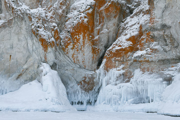 Fototapeta na wymiar Lake Baikal Winter wonderland