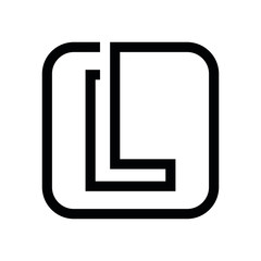 LL L letter logo design vector
