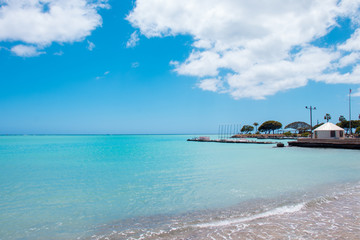 Fototapeta na wymiar tropical beach and sea