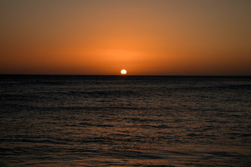 Fototapeta premium sunset at the ocean