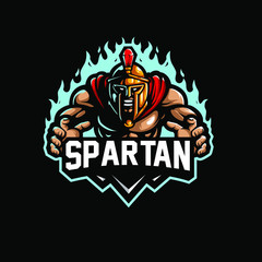 Spartan strength esport logo gaming