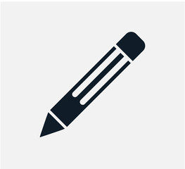 Pencil icon vector logo design template