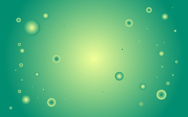 Virus. Abstract vector microbe on green background. Virus, allergy bacteria, medical healthcare, microbiology concept. Disease germ, pathogen organism, infectious micro virology