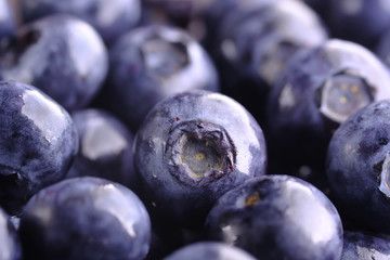 Close up of fresh blue berry in a bowl 