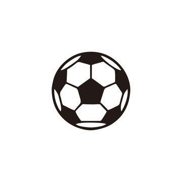 Soccer ball vector icon illustration sign