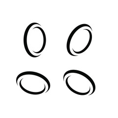 collection minimal ring logo icon design vector illustration