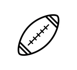 Rugby icon vector logo template