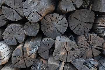 Natural black charcoal stacking
