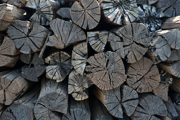 Natural black charcoal stacking