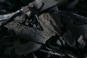 Close up of charcoal ready to pack