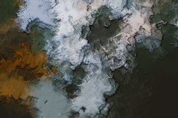 Abstract chaos of colors palette. Contemporary art of drawing. Digital texture