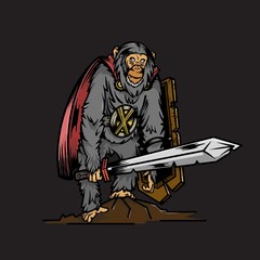 Obraz premium monkey wariorr