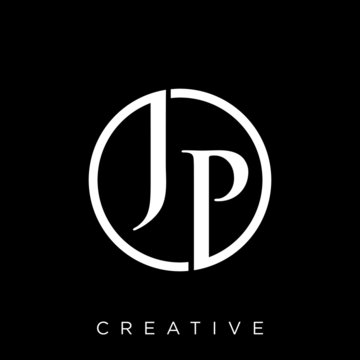 jp luxury logo design vector