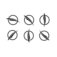 Fototapeta premium collection swoosh circle logo icon design vector illustration