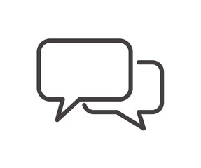Chat icon. Speech Bubble icon. Vector flat design