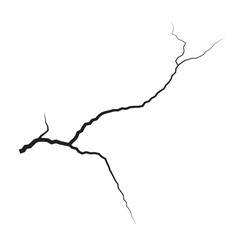 Ground cracks. Earthquake and ground cracks, hole effect, craquelure and damaged wall texture. Vector illustrations can be used for topics earthquake, crash, destruction.