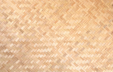 Bamboo handicraft weave Thai style pattern nature texture background