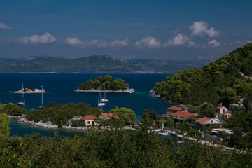 wonderful Prožurska Luka bay on the enchanting Mljet island in Croatia