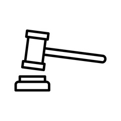 gavel law icon vector