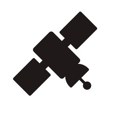 Satellite icon. Vector graphic illustration. Suitable for website design, logo, app, template, and ui. EPS 10.