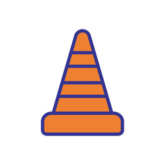 safety cone icon vector template