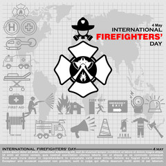 International Firefighters Day, Poster and Banner