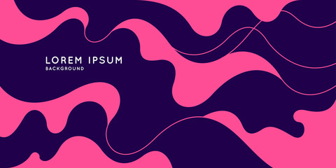 Modern backgrounds with abstract elements and dynamic shapes. Compositions of colored spots. Vector illustration.