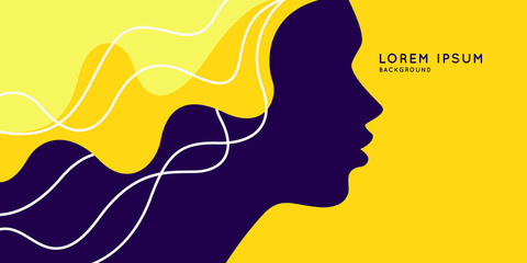 Hair care. Bright poster for the Barber shop. Elements to cutting and styling hair.