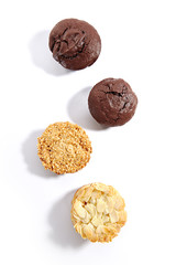 Chocolate Cupcakes, Almond Cookie and Sesame Cookies