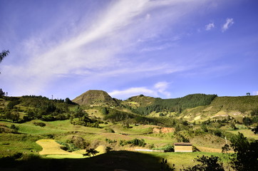 Fototapeta premium Jubones es un desierto hermoso entre Azuay y Loja, Ecuador