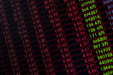 Fototapeta premium Background of stock financial market concept