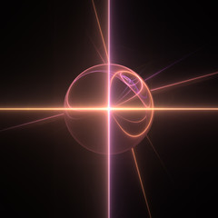Abstracta luz desde esfera imagen fractal