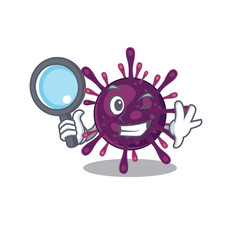 Coronavirus kidney failure in Smart Detective picture character design