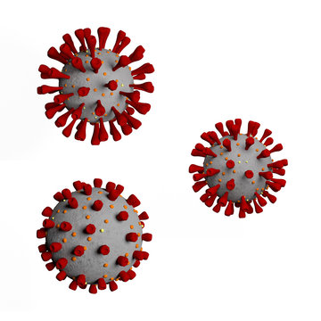 コロナウイルスの立体モデル