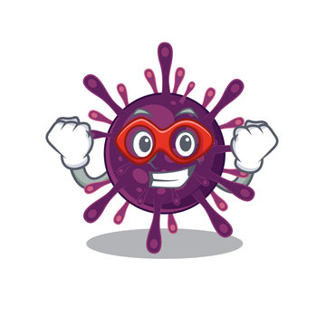A picture of coronavirus kidney failure in a Super hero cartoon character