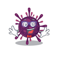 Super Funny Geek coronavirus kidney failure cartoon character design