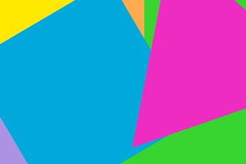 An abstract neon color block background image.