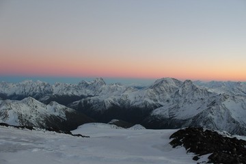 Evening Main  Caucasian ridge