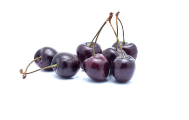 Cherry isolated on white background. With clipping path.