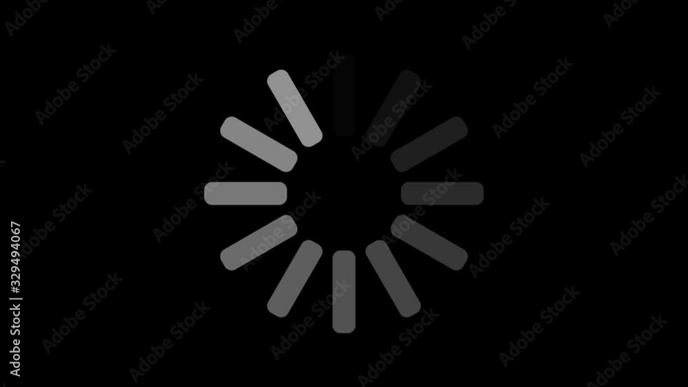 Poster animation of loading icon loop