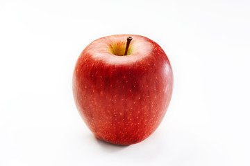 Big apple of red color isolated on a white background.