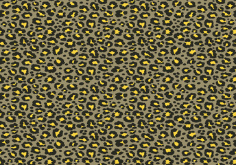 Print texture camouflage repeats seamless green orange black hunting leopard jaguar